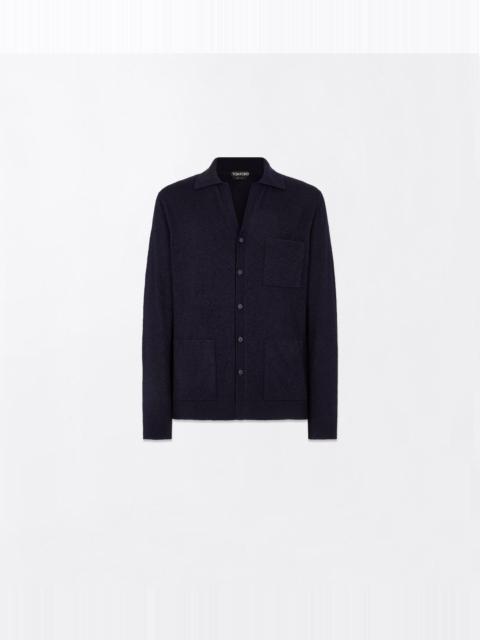 TOM FORD CASHMERE SILK BOUCLÉ SHIRT