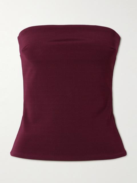 ESSE Studios Illi Strapless Stretch-knit Top