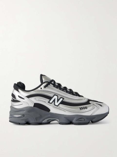 New Balance 1000 Leather and Mesh Sneakers