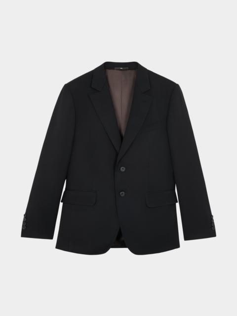 Men's Solid Wool Suit Jacket