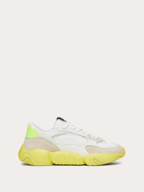 VALENTINO GARAVANI BUBBLEBACK MESH AND SUEDE SNEAKER