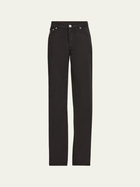 Brunello Cucinelli Men's Slim Five-Pocket Pants