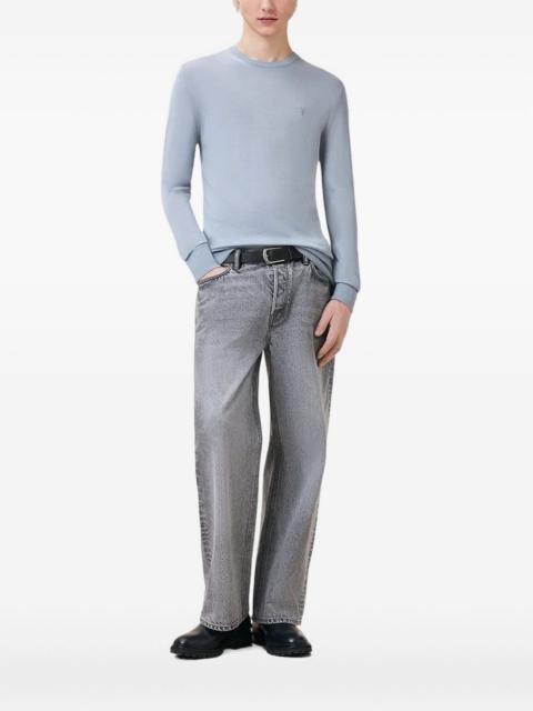 ALLSAINTS Mode logo-embroidered crew-neck sweater