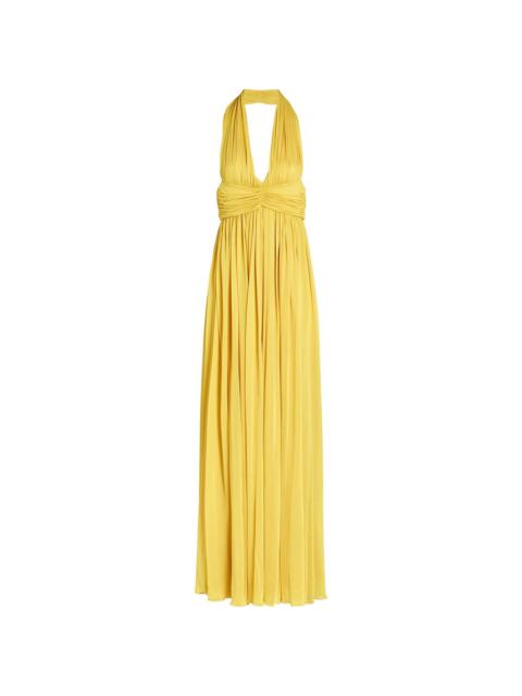 open-back maxi dress