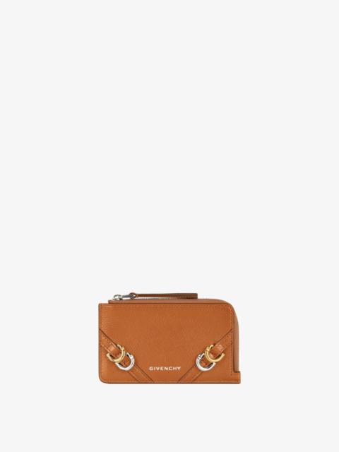 Givenchy VOYOU ZIPPED CARD HOLDER IN LEATHER