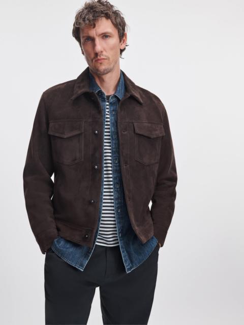 rag & bone rb Suede Trucker Jacket