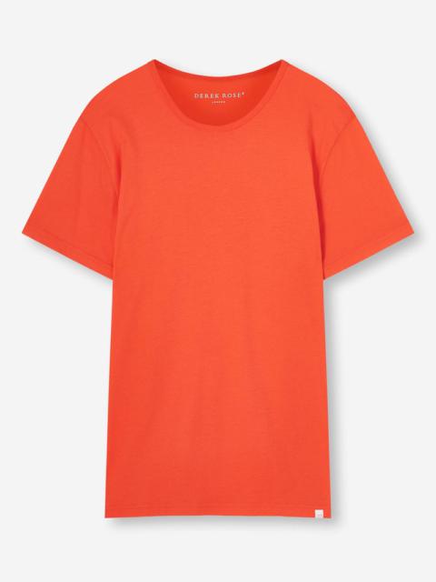 Derek Rose Men's T-Shirt Riley Pima Cotton Orange