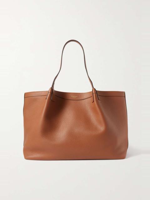 Secret large textured-leather tote