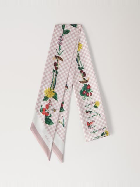 Mulberry Skinny Scarf - Riverside Floral Blossom Pink Recycled Polyester