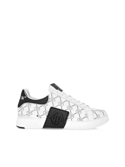 PHILIPP PLEIN Phantom Kicks monogram-pattern low-top sneakers
