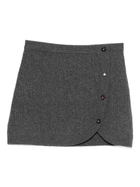 The Garment Como cable-knit mini skirt