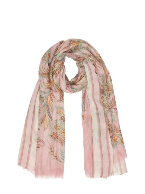 Etro Reversible linen blend scarf