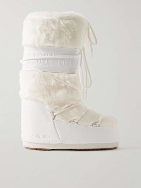 MOON BOOT Icon shell and faux leather snow boots