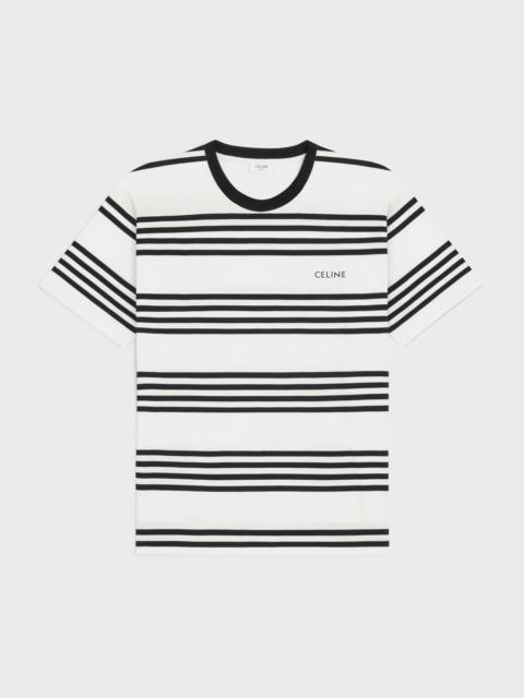 CELINE celine loose t-shirt in striped cotton jersey