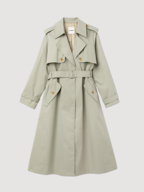 Sandro Trench coat with pleated back