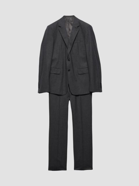 Prada Men's Single Breasted Cashmere Blend Suit - Grey