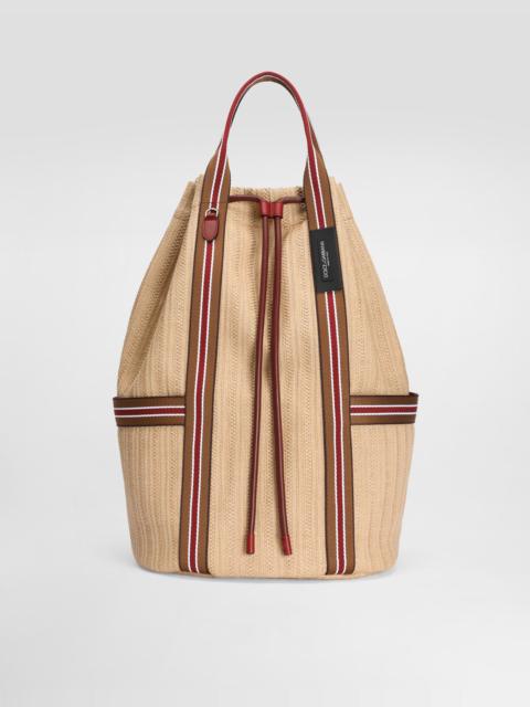 Dolce & Gabbana Essenza backpack in raffia