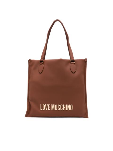 Moschino logo-lettering tote bag