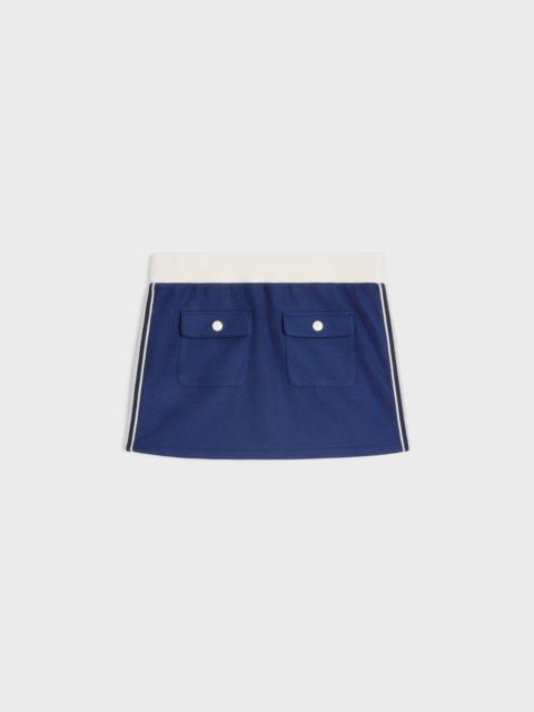 CELINE mini skirt in texturized jersey