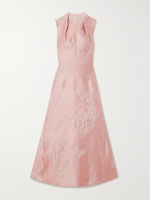 EMILIA WICKSTEAD Kissa jacquard midi dress Pink