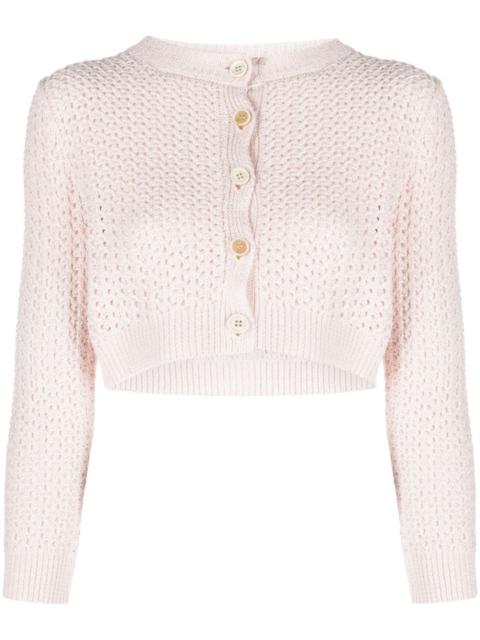 FABIANA FILIPPI sequin-detail open-knit cardigan