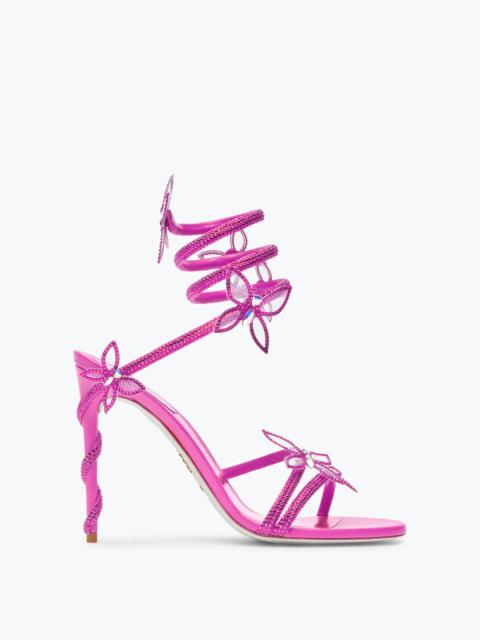 RENE CAOVILLA Margot Shocking Pink Butterfly Sandal 105