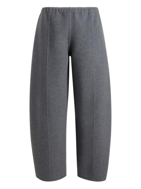 KHAITE elastic-waist panelled trousers