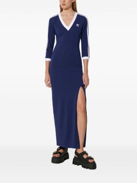 adidas three-stripe V-neck dress