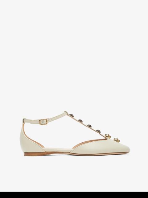 Chloé Celeste eggshell leather ballerinas