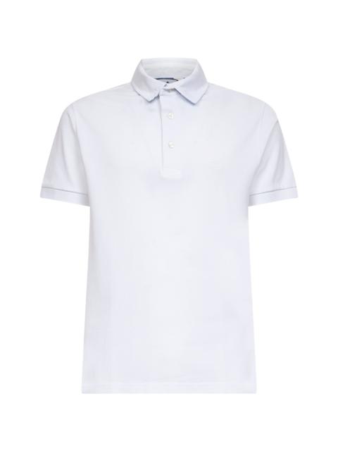 Etro White cotton piquet polo shirt