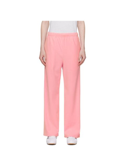 A BATHING APE® Pink Crystal Stone Ape Head Velour Lounge Pants