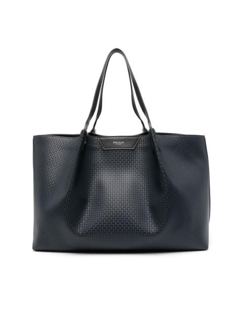 Serapian monogram-pattern leather tote bag