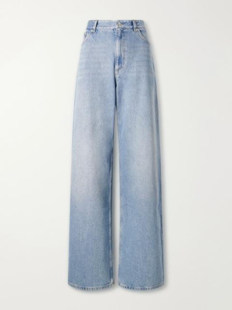 Erdem Mid-rise wide-leg jeans Light blue