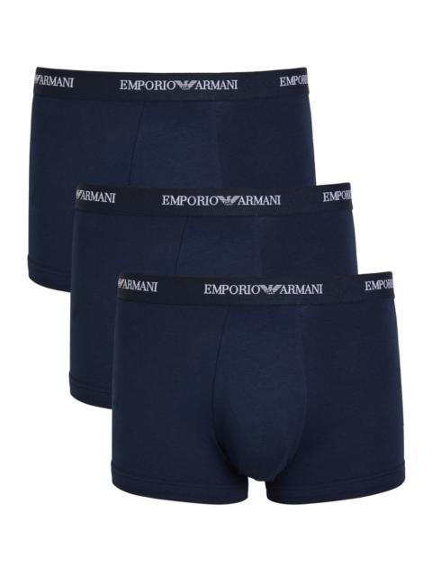 EMPORIO ARMANI Emporio Armani Logo-jacquard Stretch-cotton Trunks