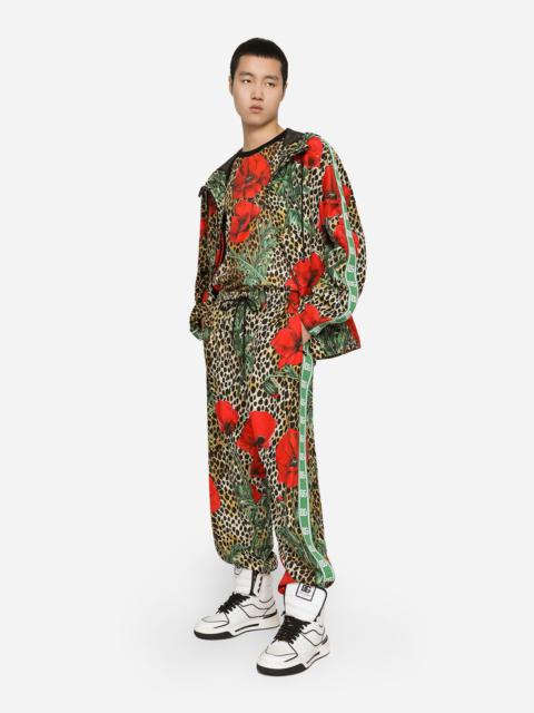 Dolce & Gabbana Cotton T-shirt with poppy print