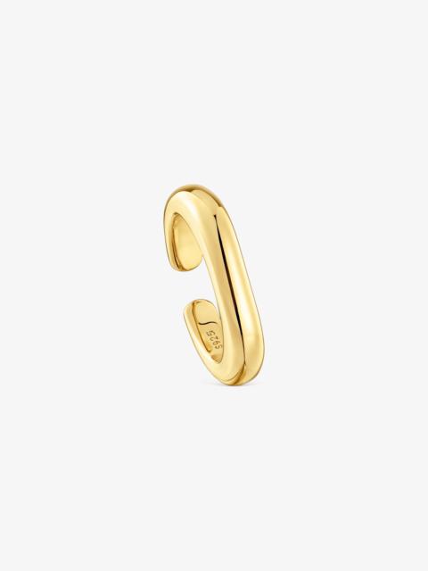 TOUS 18K gold vermeil open Ring Line
