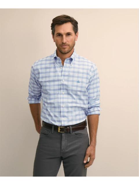 Brooks Brothers Stretch Cotton Non-Iron Oxford Polo Button Down Sport Shirt
