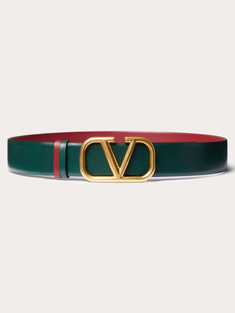 Valentino VLOGO SIGNATURE REVERSIBLE CALFSKIN BELT 40 MM