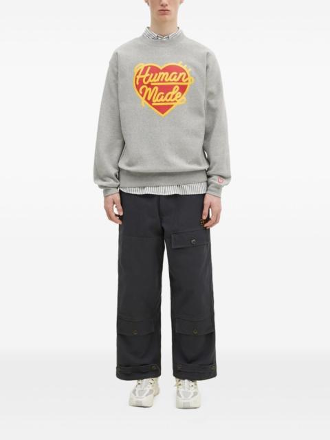 Human Made heart-logo sweatshirt