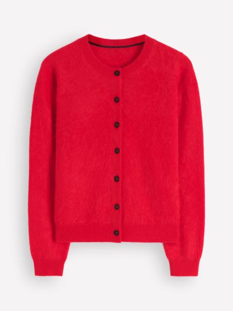 BODEN Kat Brushed Cashmere Cardigan-Poppy Red