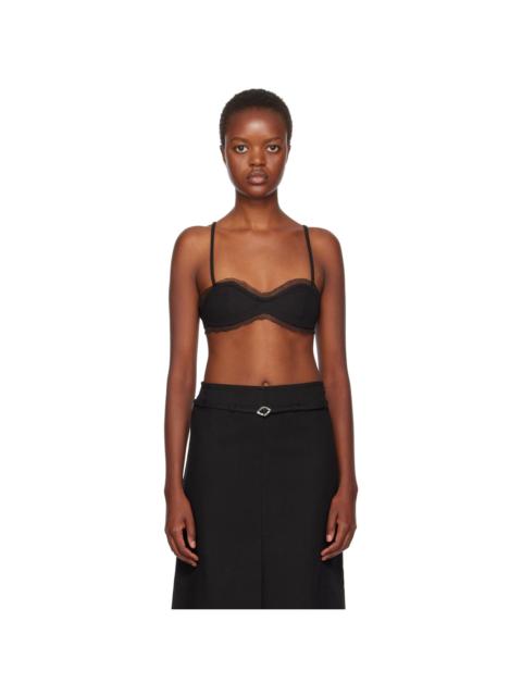 GANNI Black Strap Camisole