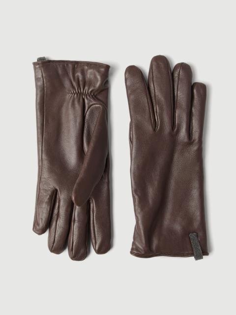 Brunello Cucinelli Nappa 가죽 장갑과 monili