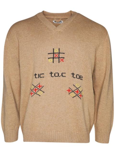 BODE Tic-tac-toe wool jumper