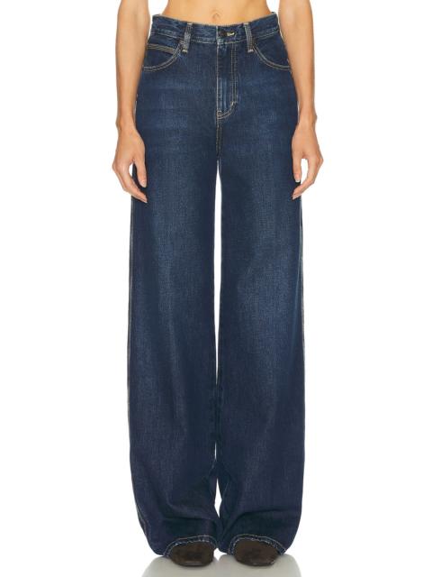 FRAME The Cuffed Wide Jeans