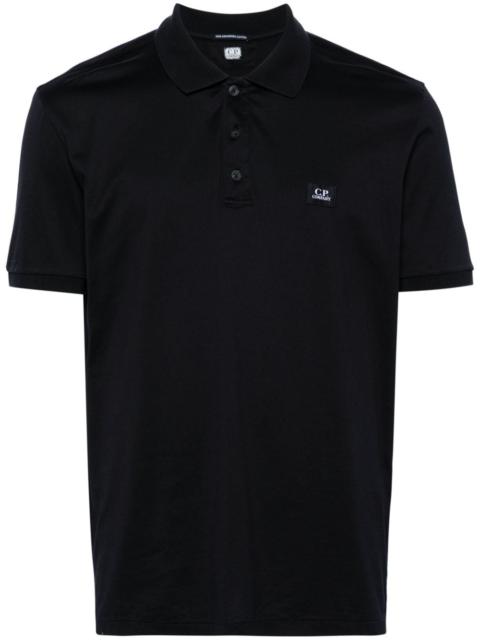 C.P. Company logo-patch jersey polo shirt