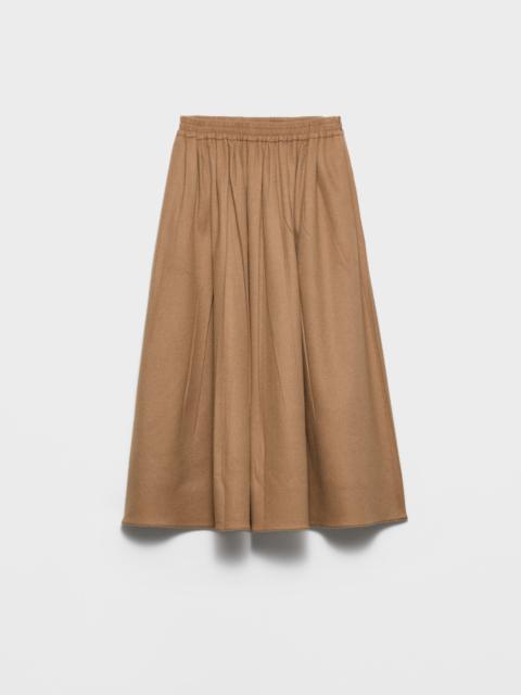 Prada Camel-hair circle midi-skirt