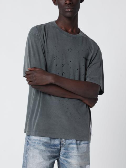 SATISFY MothTech Faded Black T-shirt with perforations