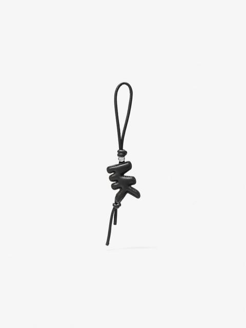 MICHAEL KORS Puffy Logo Leather Bag Charm