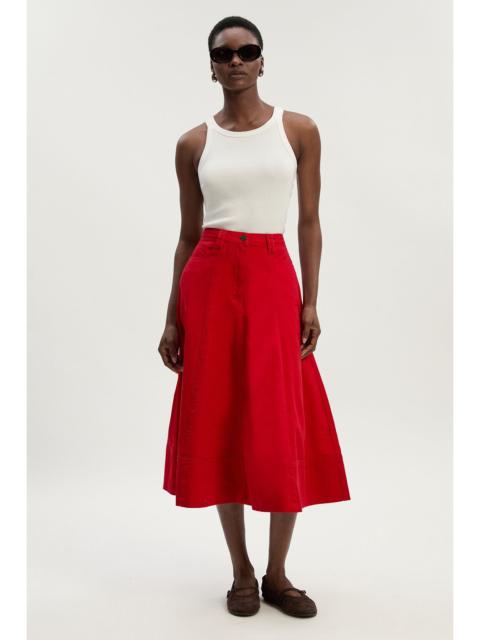 KAREN MILLEN Denim 5 Pocket Midi Skirt