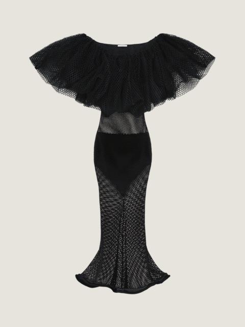 Givenchy RUFFLED DRESS IN MESH